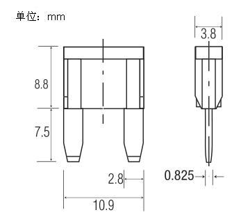 작은 fast blow 퓨즈 DC32V 4Amp 자동차 블레이드 퓨즈 작은 플러그인 퓨즈는 중국에서 했습니다