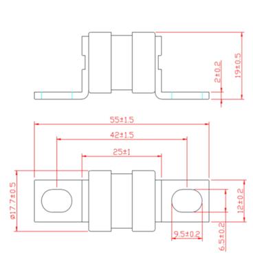 디스만 퓨즈 IEC과 영국 표준 （규격） 퓨즈 - BS 88 저전압은 중국에서 만들어진 DC150V 퓨즈를 녹입니다
